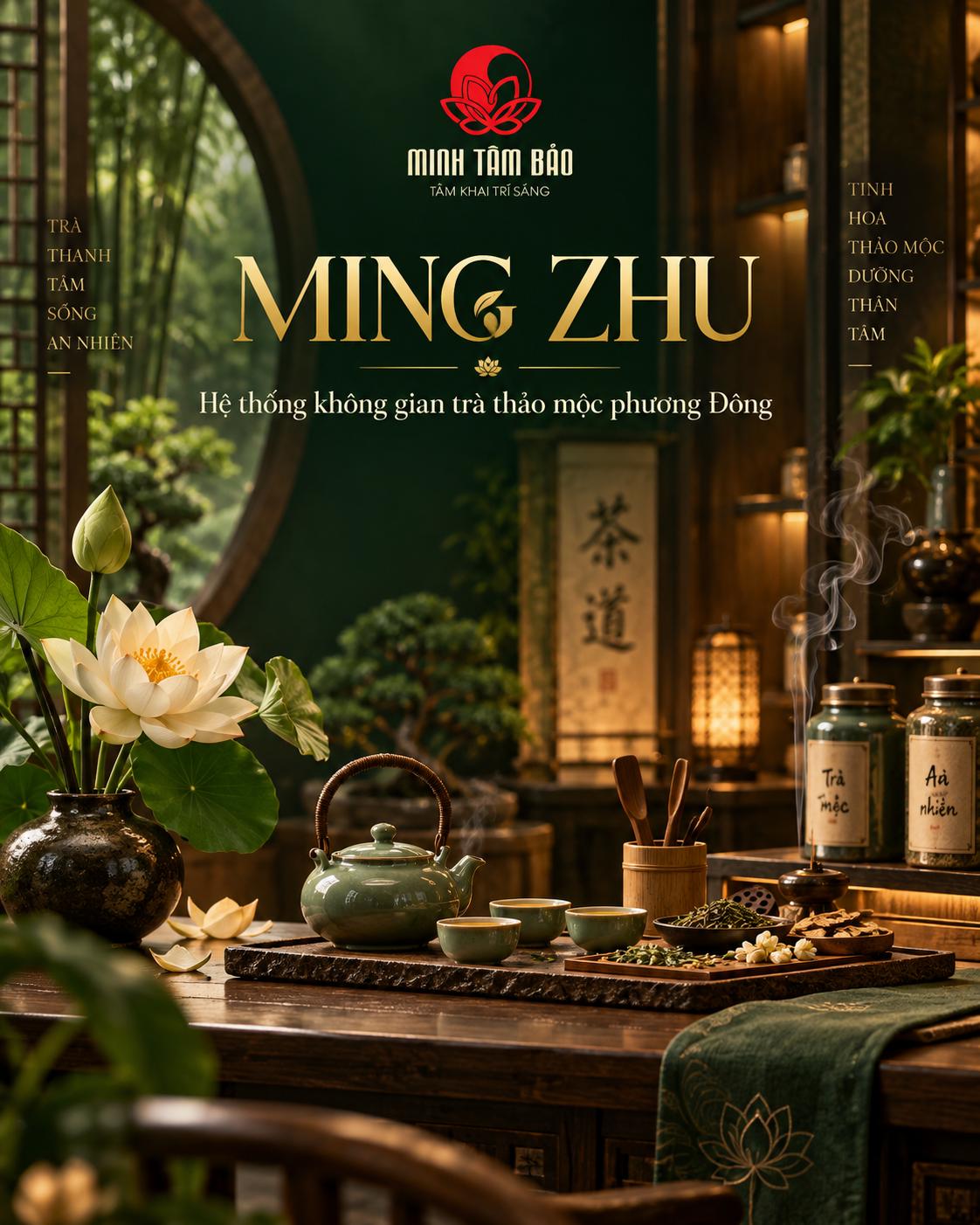 MING ZHU – Không gian trà thảo mộc phương Đông